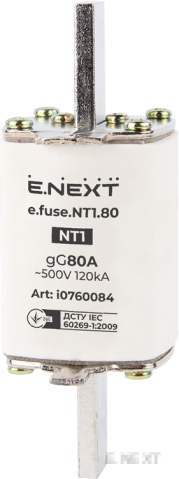 AC стопяем предпазител E.FUSE NT1 80A E.NEXT