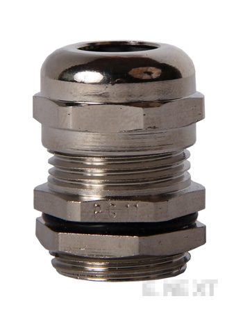 Kabelverschraubung aus Messing PG11, vernickelt, Schutzart IP65, E.NEXT