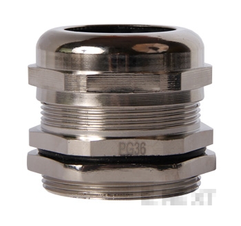 Kabelverschraubung aus Messing PG36, vernickelt, Schutzart IP65, E.NEXT