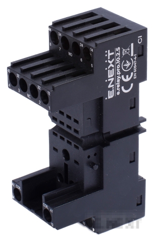 Socket for intermediate relay 10A 2CO DIN E.NEXT