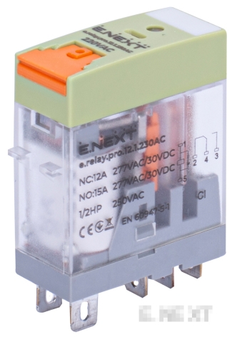 Междинно реле E.NEXT 12A 230V AC 1NO
