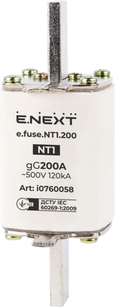 AC стопяем предпазител E.FUSE NT1 200A E.NEXT