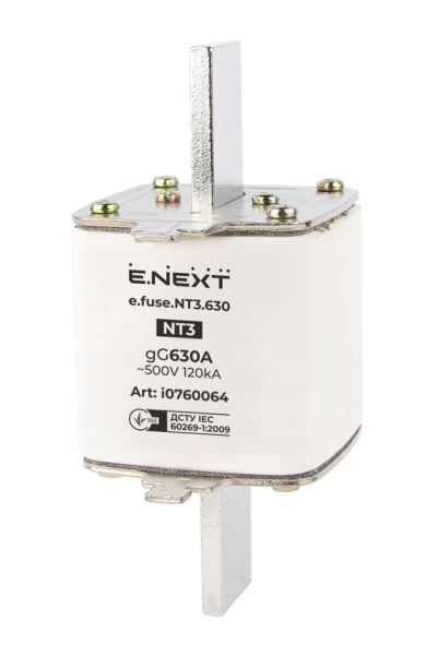 AC стопяем предпазител E.FUSE NT3 630A E.NEXT габарит 3
