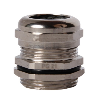 Kabelverschraubung aus Messing PG21, vernickelt, Schutzart IP65, E.NEXT