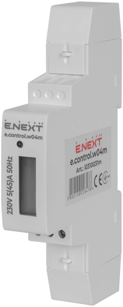 Single-phase electricity meter 5(45)A DIN rail E.NEXT