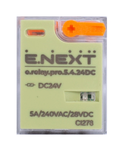 Intermediate relay 5 A 24 V DC 4CO e.relay.pro, E.NEXT