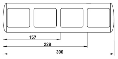 Dreifachrahmen e.install.stand.frame.3 (3-Sitzer)