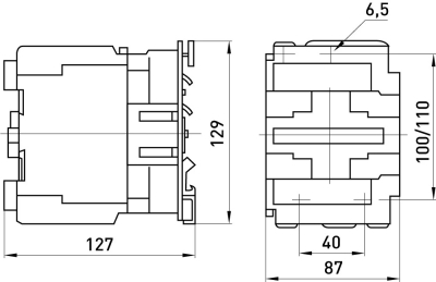 Schütz E.PRO UKC 4.95.400, 95 A, 400 V, 1 Schließer + 1 Öffner