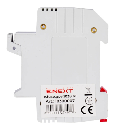 DIN-rail fuse holder E.FUSE GPV 10×38 H1, 1P 32 A, E.NEXT
