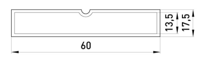 Tinned copper sleeve for one-sided crimping E.TUBE.STAND.GTY.95, E.NEXT