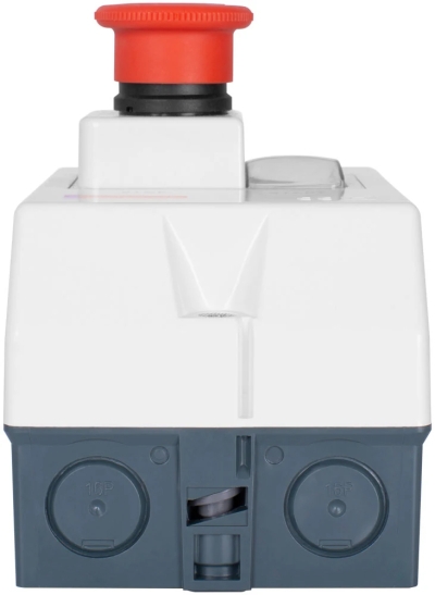 Plastic housing E.MP.PRO.BOX IP54 with "Stop" button, E.NEXT