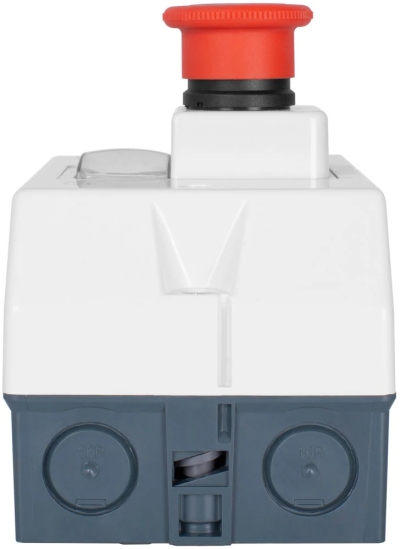 Plastic housing E.MP.PRO.BOX IP54 with "Stop" button, E.NEXT