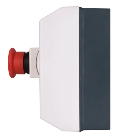 Plastic housing E.MP.PRO.BOX IP54 with "Stop" button, E.NEXT