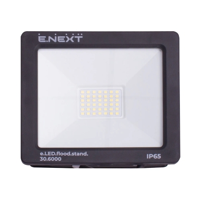 LED spotlight e.LED.flood.standart.30.6000, 30 W, 6000K, E.NEXT