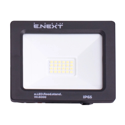LED spotlight e.LED.flood.standart.20.6000, 20 W, 6000K, E.NEXT