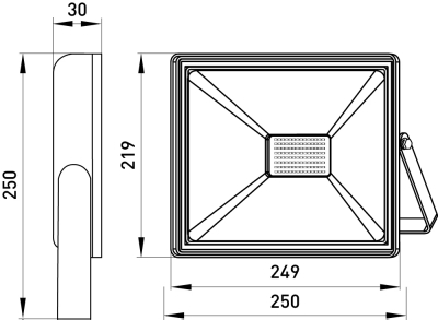 LED-Flutlichtstrahler e.LED.flood.standart.100.6000, 100W, 6000K E.NEXT