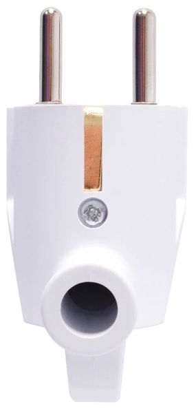 Щепсел битов e.plug.angle.005.16, със защита, 16А, ъглов бял, с дръжка E.NEXT