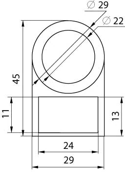 Durchgangslochmarkierung für Taster, Schalter und Anzeigen e.mb.a, Durchmesser 22 E.NEXT
