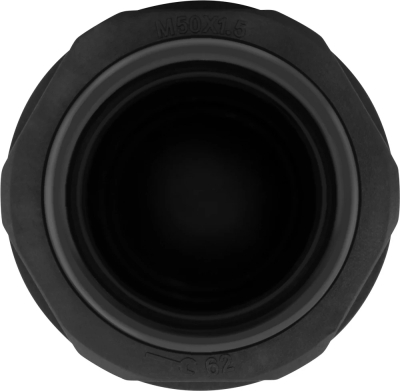 Waterproof connector e.mg.stand.50, IP68, black, E.NEXT