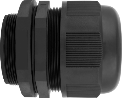 Waterproof connector e.mg.stand.50, IP68, black, E.NEXT