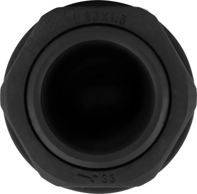 Waterproof fitting e.mg.stand.25, IP68, black, E.NEXT