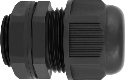 Waterproof fitting e.mg.stand.25, IP68, black, E.NEXT