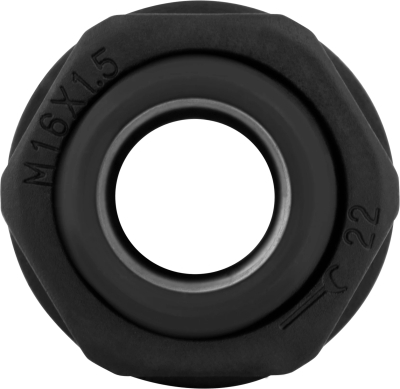 Waterproof fitting e.mg.stand.16, IP68, black, E.NEXT