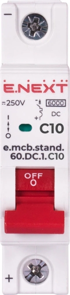Modularer Leitungsschutzschalter e.mcb.stand.60.DC.1.C10, 1p, 10A, C, 6kA, DC E.NEXT
