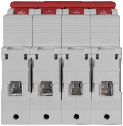 Modular circuit breaker e.mcb.stand.60.4.C25, 4p, 25A, C, 6 kA E.NEXT