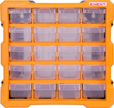 KUNSTSTOFF-ORGANIZER, E.TOOLBOX.PRO.18, 20 FÄCHER 267X157X262MM E.NEXT
