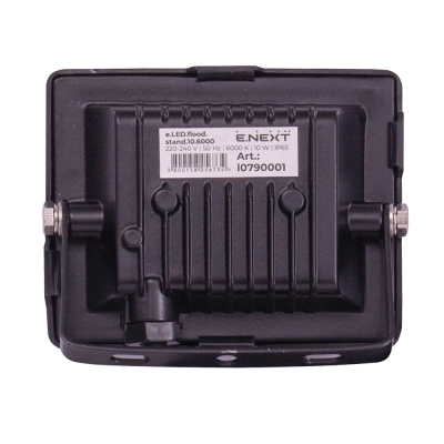 LED spotlight E.LED.FLOOD.STANDART.10.6000, 10 W, 6000K, E.NEXT