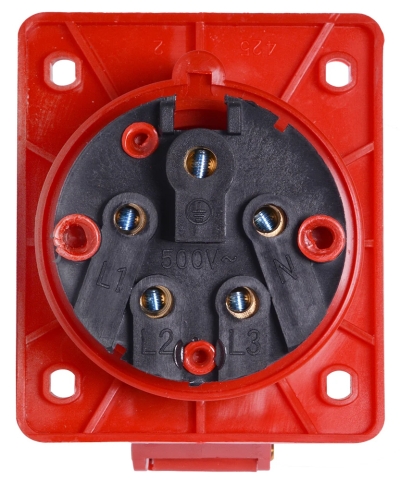 PRIZĂ INDUSTRIALĂ PENTRU PANOU E.SOCKET.PRO.5.32.DE PERETE, 5P., 380V, 32A (425) E.NEXT