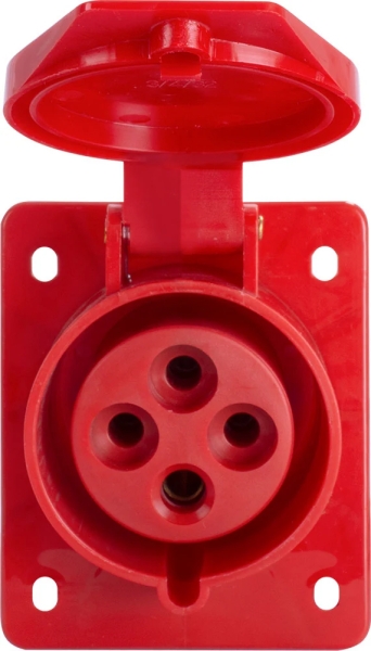 PRIZĂ INDUSTRIALĂ PENTRU PANOU E.SOCKET.PRO.4.32.DE PERETE, 4P., 380V, 32A (424) E.NEXT