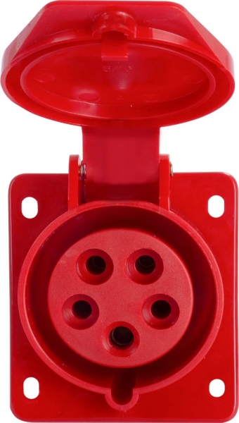 КОНТАКТ ИНДУСТРИАЛЕН ЗА ТАБЛО E.SOCKET.PRO.5.16.WALL, 5P., 380V, 16А (415) E.NEXT