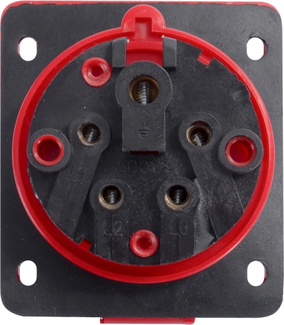 КОНТАКТ ИНДУСТРИАЛЕН ЗА ТАБЛО E.SOCKET.PRO.5.16.WALL, 5P., 380V, 16А (415) E.NEXT