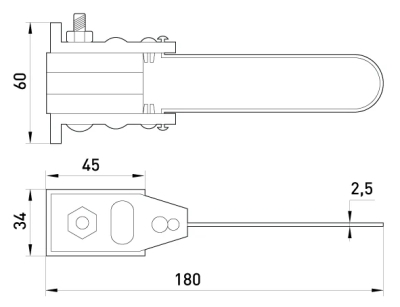 CLEME TERMINALE DE TENSIUNE IZOLATE DIN METAL E.I.CLAMP.SI.4.16.35 E.NEXT