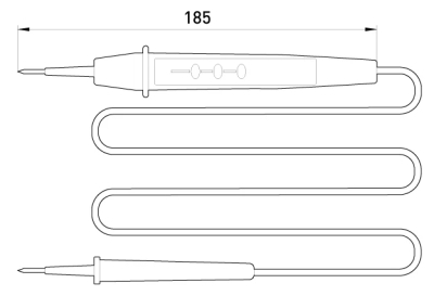 Indicator E.TOOL.TEST11 185MM bipolar ACE/DC6 -380 V, E.NEXT
