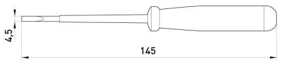 SCHRAUBENDREHER-ANZEIGE E.TOOL.TEST03 155X4, 5 GERADER SCHLITZ AC100-500V E.NEXT