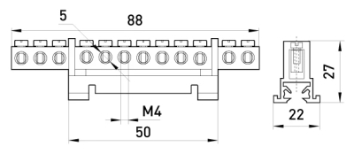 ZERO BUS E.BS.STAND.1.12 12 HOLES, E.NEXT