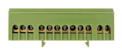 NULL RAILS E.BSI.PRO.1.12 GREEN FOR DIN-RAIL IN INSULATED ENCLOSURE GREEN E.NEXT