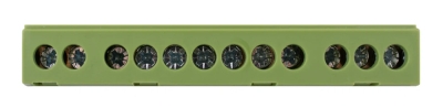 NULL RAILS E.BSI.PRO.1.12 GREEN FOR DIN-RAIL IN INSULATED ENCLOSURE GREEN E.NEXT