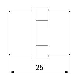 IZOLATOR SUPORT E.BUS.SM.STAND.25.BK, 6KV, PENTRU ȘURUB M6 E.NEXT