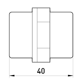 IZOLATOR SUPORT E.BUS.SM.STAND.40.BK, 12KV, PENTRU ȘURUB M8 E.NEXT