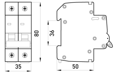 LOAD switch E.IS.PRO.2.125, 2P, 125 A, E.NEXT