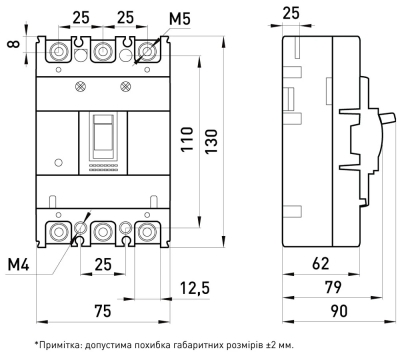 POWER CIRCUIT BREAKER E.INDUSTRIAL.UKM.60S.32, 3P, 32A E.NEXT