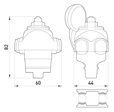 Пробивна скоба за СИП 10–95 / 10–95 mm² E.NEXT