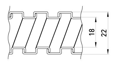 CORRUGATED METAL PIPE, ZINC E.MET.SLEEVE.STAND.SLDX.18 (50M) E.NEXT