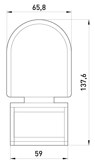 ИНФРАЧЕРВЕН СЕНЗОР ЗА ДВИЖЕНИЕ E.SENSOR.PIR.10F.WHITE(БЯЛ), 180°, IP44 E.NEXT