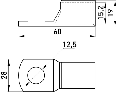 Copper CABLE terminal E.END.STAND.C.120, E.NEXT