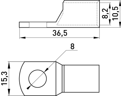 Copper CABLE terminal E.END.STAND.C.35, E.NEXT